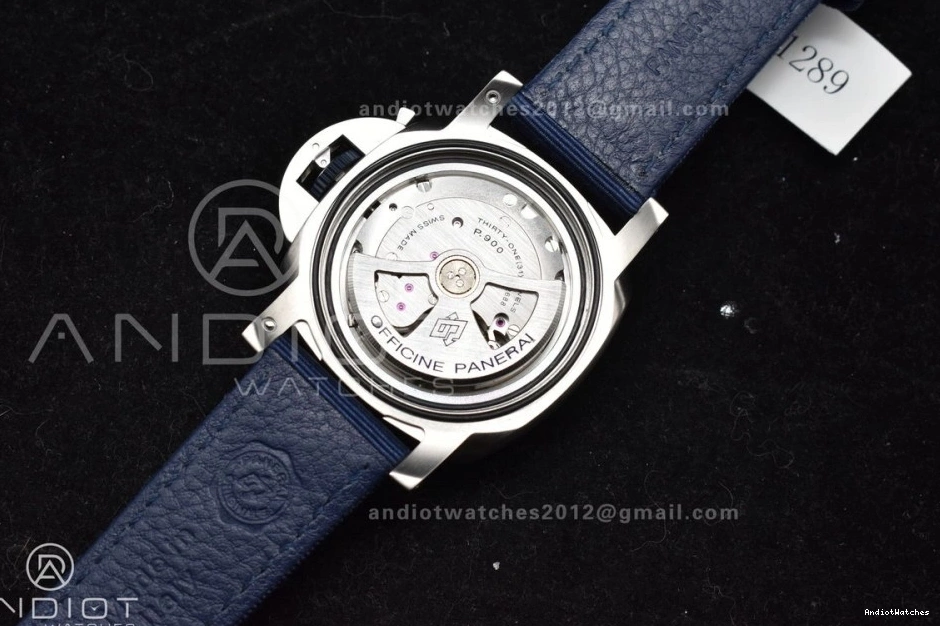 P Edition Dial 1:1 Best Strap PAM1289 Blue 994 Nylon Supportive VSF on Blue 0921